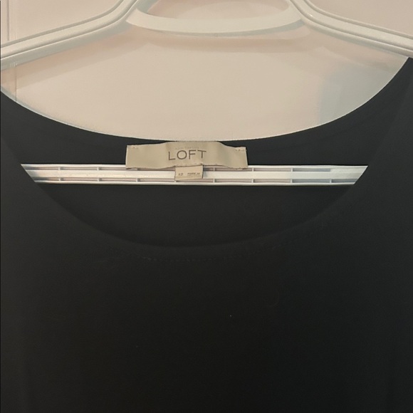 LOFT Classic Black Midi Dress - Picture 2 of 2